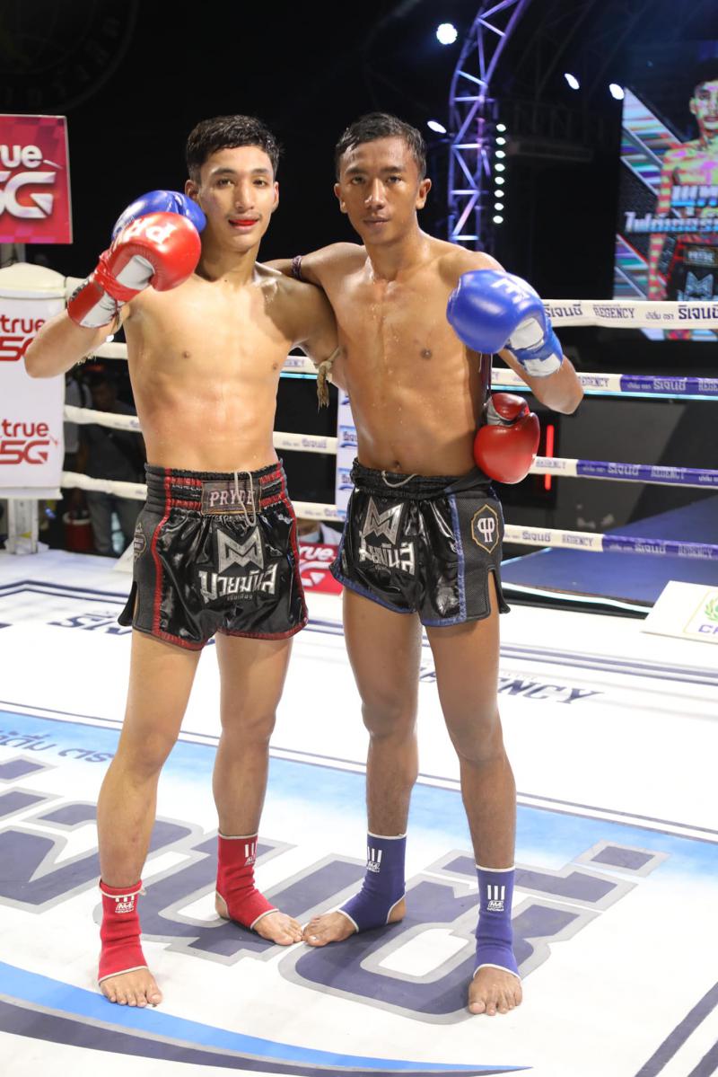 คู่ที่ 2 พิกัด 115 ปอนด์...พุทโธ ไฟต์เตอร์มวยไทย ...เสมอ... ช้างมงคล ส.พงศ์อมร