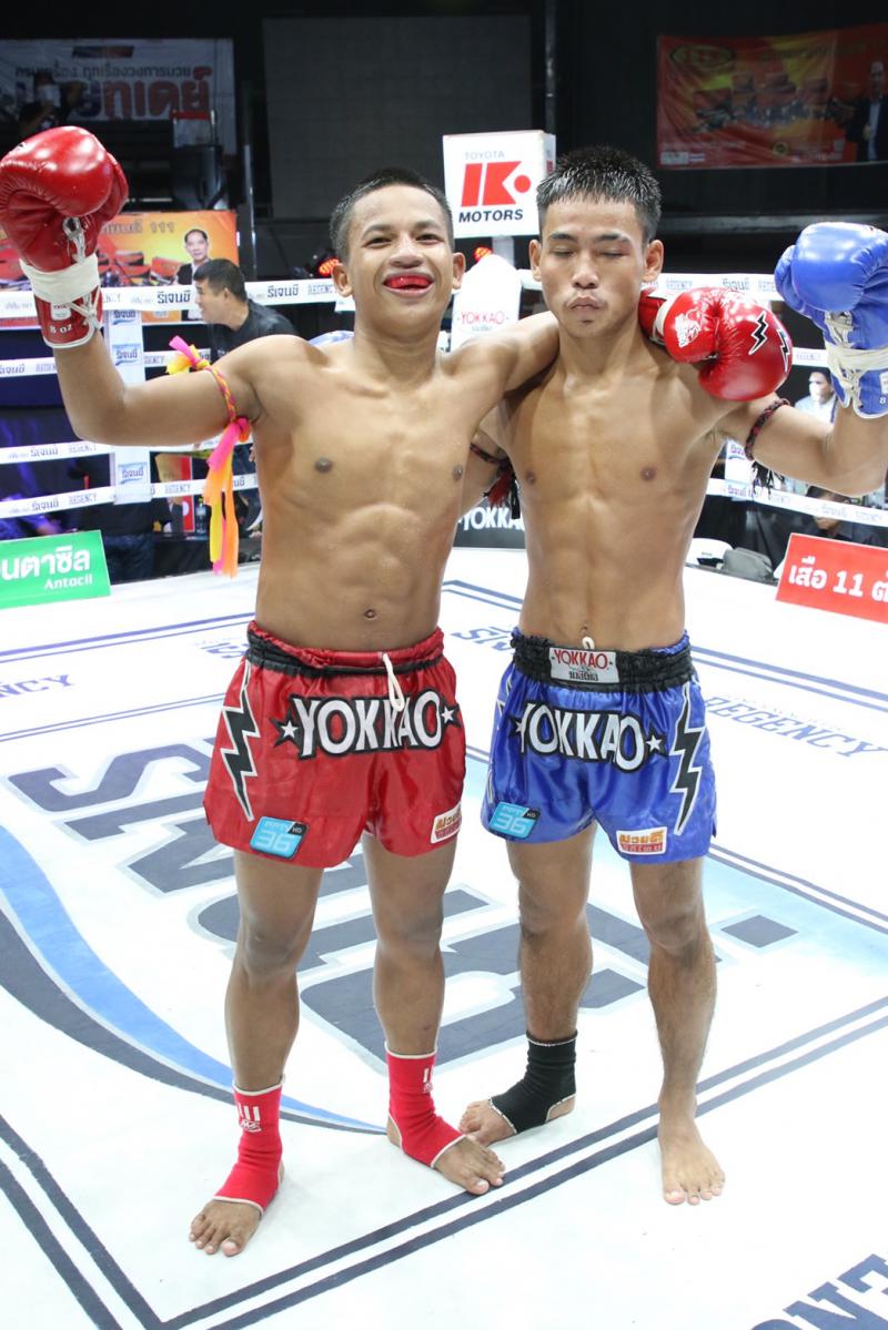 คู่ที่ 2 พิกัด 108 ปอนด์ เด่นปะแต ท.พราน 47 ...เสมอ... แสงตะวัน ลูกเขาขวาง