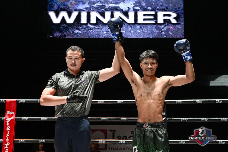 และคู่สุดท้าย คู่ที่ 7  พิกัด 62 ปอนด์ ยอดวันดี โรงเรียนนายสิบทหารบก ...แพ้น็อกยก 2... ฟ้าลิขิต ลูกบ