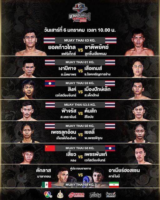 สรุปผลมวย FAIRTEX FIGHT มวยมันส์พันธุ์ EXTREME ประจำวันเสาร์ที่ 6/1/2567