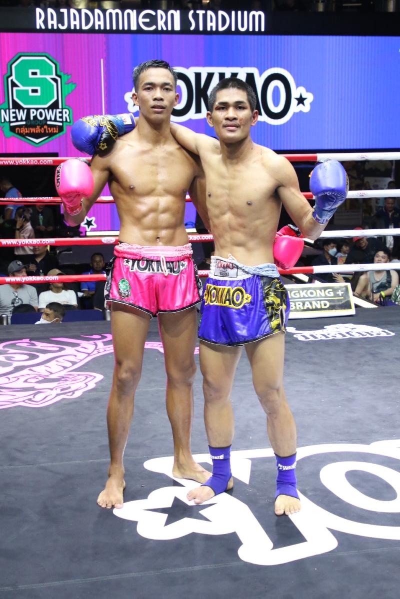 คู่ที่ 2 พิกัด 128 ปอนด์ เก้าล้าน ศิษย์กำนันเหน่ง ...เสมอ... เทพสุทิน ศักดิ์อินเตอร์