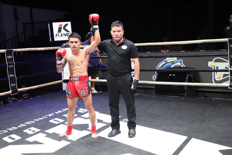 คู่ที่ 7 พิกัด 48.5 กก. กางเขนดง ศิษย์ช่างแดง ...ชนะคะแนน... เมฆขลา ลูกบ้านใหญ่