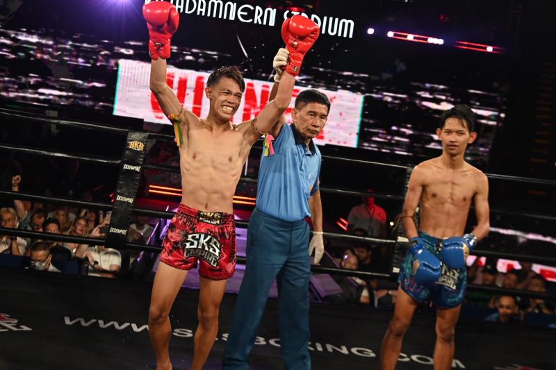 คู่ที่ 5 พิกัด 106 ปอนด์ นิวเคลียร์ ส.สุภัทโท ...ชนะคะแนน... พยัคฆ์เมฆา ศิษย์หลวงพี่น้ำฝน คู่ที่ 5 พิกัด 106 ปอนด์ นิวเคลียร์ ส.สุภัทโท ...ชนะคะแนน... พยัคฆ์เมฆา ศิษย์หลวงพี่น้ำฝน