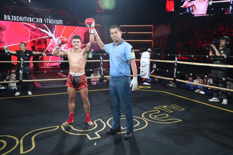 คู่ที่ 7 พิกัด 122 ปอนด์ ดีเซลเล็ก เพชรยินดีอะคาเดมี่ ...ชนะน็อกยก 3... เพชรสีทอง ส.ศักดิ์นรินทร์