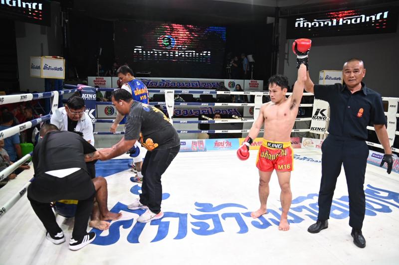 คู่ที่ 2 พิกัด 127 ปอนด์ เทพาธิป กัปตันเคนบ๊อกซิ่ง ...ชนะน็อกยก 4... กล้าทำ ส.สมหมาย