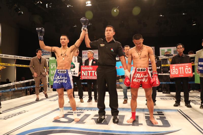 คู่ที่ 4 พิกัด 122 ปอนด์ ฤทธิเดช ลูกเจ้าพ่อโรงต้ม ...แพ้คะแนน... เพชรสยาม จ.ภัทรียา